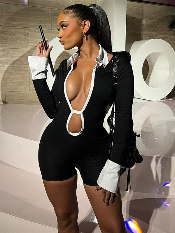 Sexy overall, European style, backless