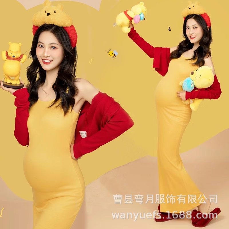 Photo Studio New Pregnant Women Photo Sweet Fresh Dress Slim Fit Cute Pregnant Mummy Art Photo Portrait Clothing Photo Studio New Pregnant Women Photo Sweet Fresh Dress Slim Fit Cute Pregnant Mummy Art Photo Portrait Clothing