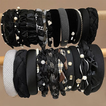 气质珍珠麻花发箍女2025新款前额高颅顶压发发卡外出百搭头箍头饰