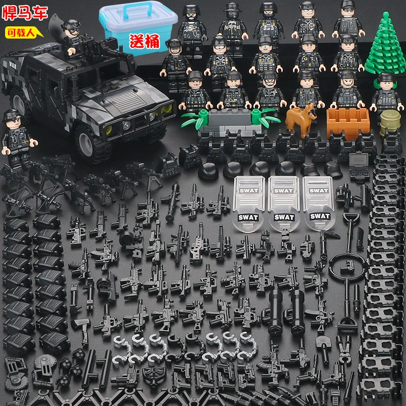 Конструктор с минифигурками (Lego) — военные и полиция, солдаты, техника и аксессуары, наборы