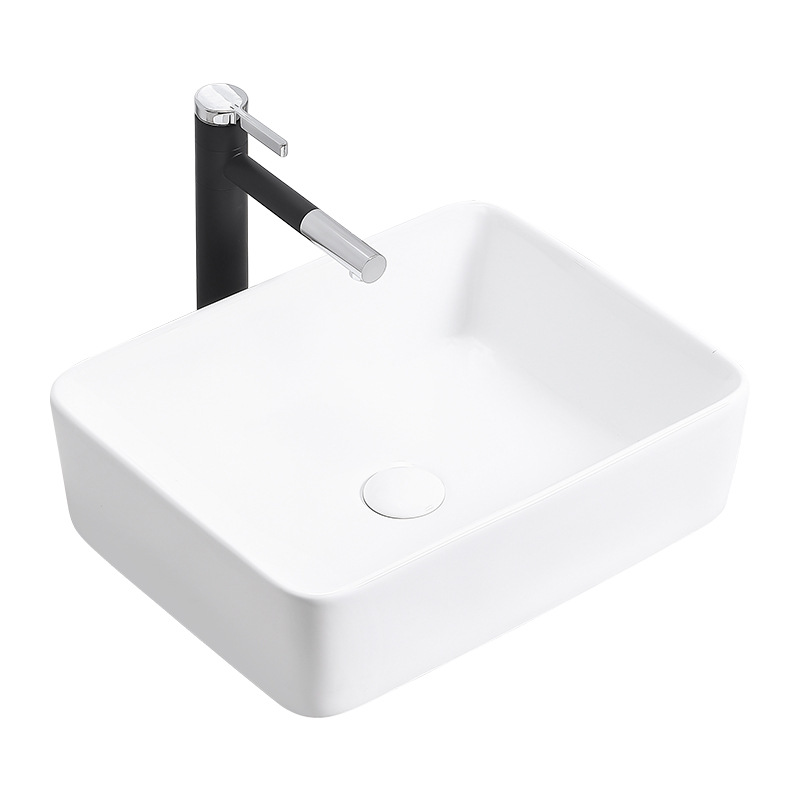 lavabo cerámico simple hotel baños domésticos lavabo de arte baño mostrador lavabo de ingeniería hotelera