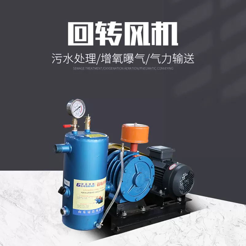 回转式鼓风机一体化污水处理设备风机低噪音回转送风静音大风量