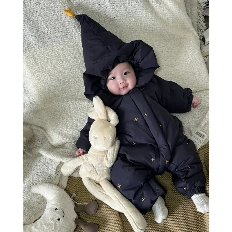 Pf319 Baby Newborn Winter Jumpsuit Thickeneded Cotton Clothing Warm Clothes Outing Clothes Baby Clothes