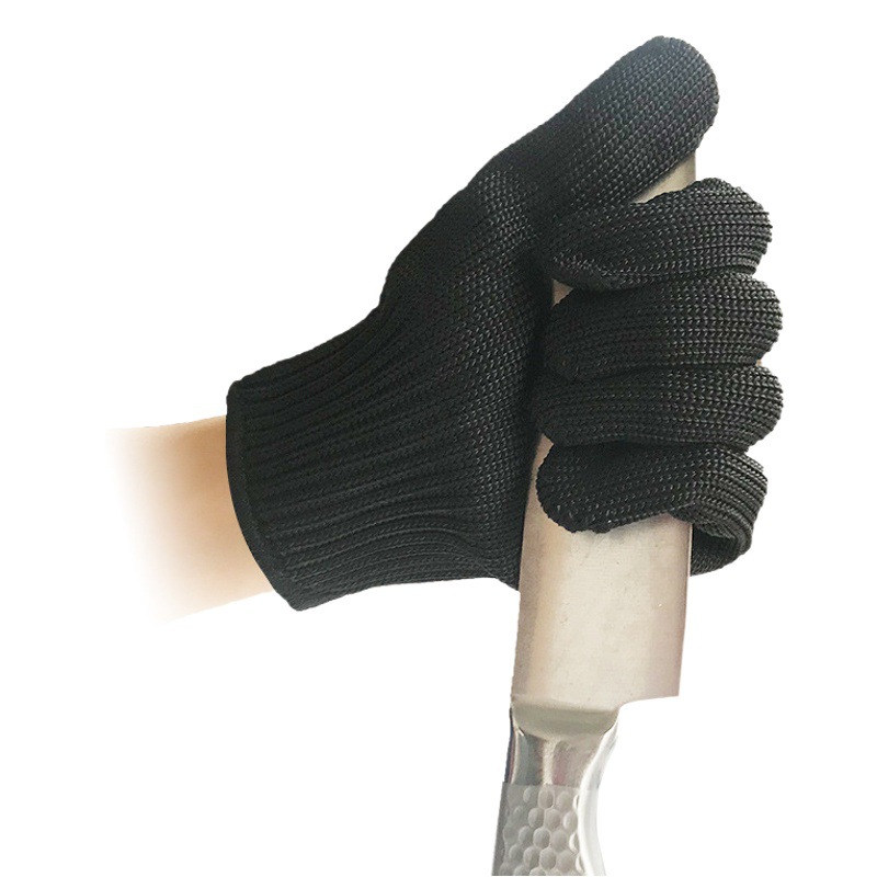 Guantes de Protección Laboral Anticorte Nivel 5 de Poliéster y Alambre de Acero para Procesamiento de Metales image 1