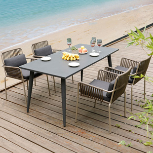 Outdoor Backrest Balcony Rattan Chair Terrace Courtyard Leisure Chair Outdoor Garden Villa Yard Rattan Chair Outdoor Chair