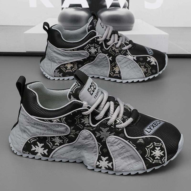 2025 Men's Shoes Spring New sneaker Thick Sole Increased Sports Fashion All-match Non-slip Casual Torre Shoes