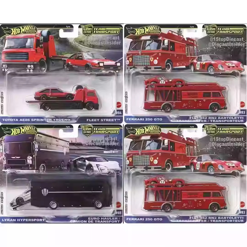Hot Wheels Flf56 Toy Car Cultural Transport Fleet Van Speedmaster Toyota Nissan Fj Rubber Tires