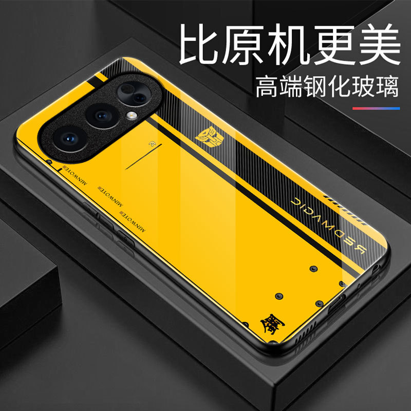 Transformers Suitable for Honor 500Pro Mobile Phone Case Glass Case New Personalized Anti-Fall Mecha Protective Cover All-Inclusive