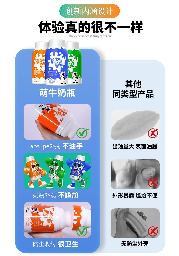 Jiuai Milk Bottle Male Masturbator Cup, TPE+ABS, Manual Control, Adult Men’s Pleasure Toy — detail image 3