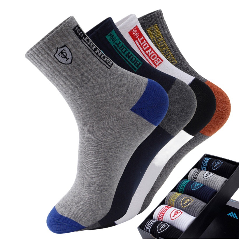 L calcetines de otoño e invierno calcetines de algodón de color sólido para hombre calcetines trofeo calcetines de media pantorrilla desodorante calcetines de edad avanzada absorbentes de sudor calcetines de hombre transpirables