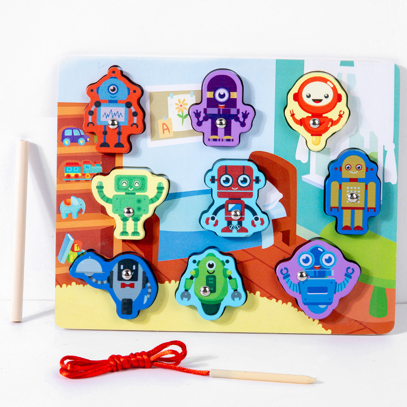 Montessori Educación temprana Tablero de agarre de mano Puzzle Bloques de construcción Forma de bebé Panel de emparejamiento 1 1 1 2 años y medio Juguetes educativos para bebés