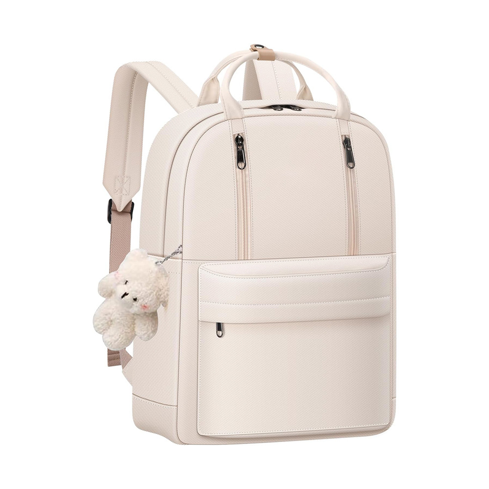 厂家定制新款休闲背包大容量简约女士双肩包轻便户外旅行电脑背包