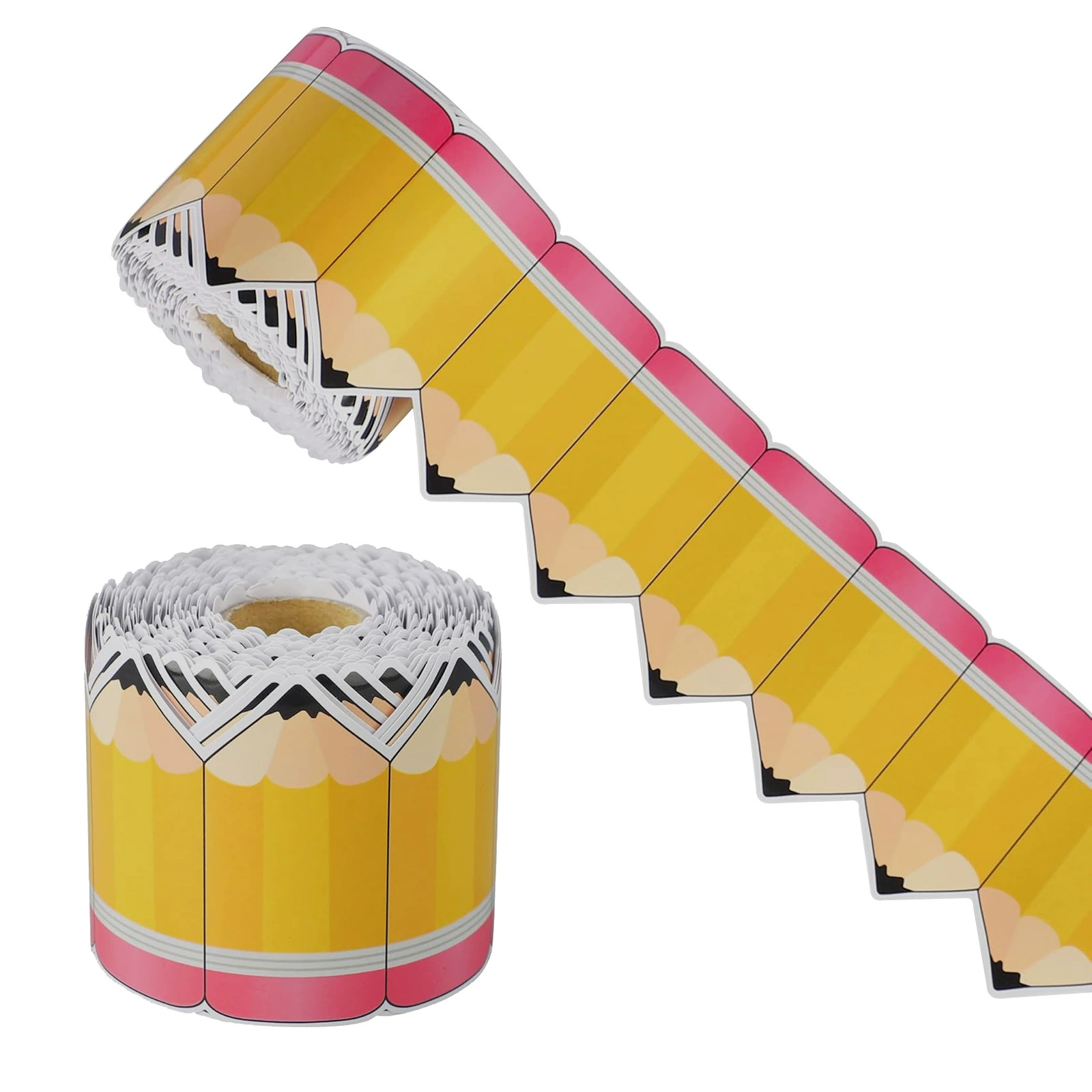 Желтая наклейка в форме карандаша с рамкой для доски, декоративная наклейка (LP2562)