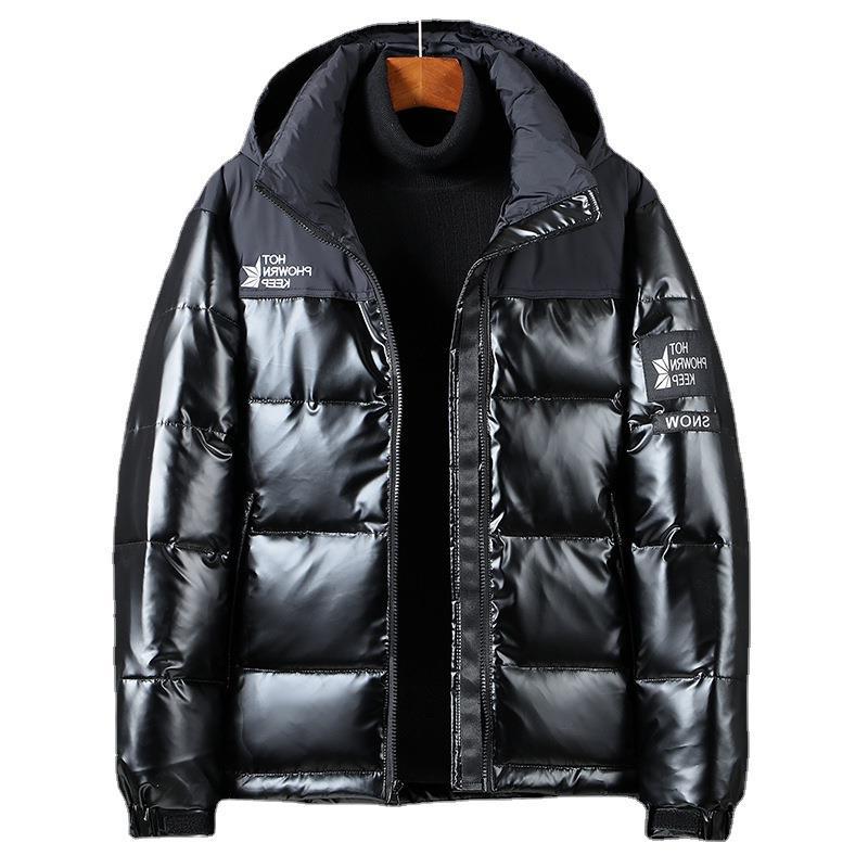 Vendite dirette in fabbrica per uomo Nuovo piumino di marca alla moda Moda invernale con cappuccio Versatile corto addensato_voghion.com