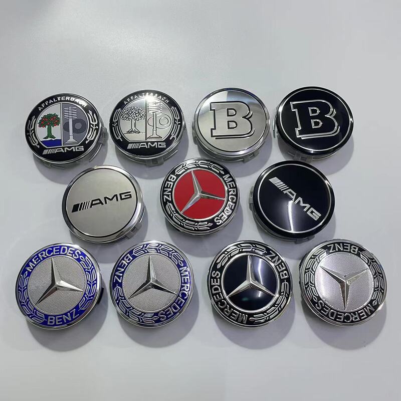 Suitable for Mercedes-Benz wheel hub cover label 75MM Mercedes-Benz wheat wheel hub center cover silver black plastic tire cover label Suitable for Mercedes-Benz wheel hub cover label 75MM Mercedes-Benz wheat wheel hub center cover silver black plastic tire cover label