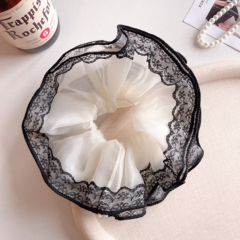 Koreaanse stijl voor vrouwen 2025: nieuwe, luxe, dikke scrunchie, extra grote haarelastiek._voghion.com
