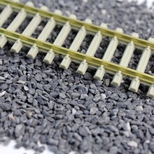火车道石颗粒模型HO比例道砟砂砾diy微景观微缩沙盘铁路碎石子