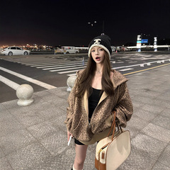 秋天外套女美式复古连帽卫衣宽松休闲百搭显瘦大口袋长袖拉链开衫
