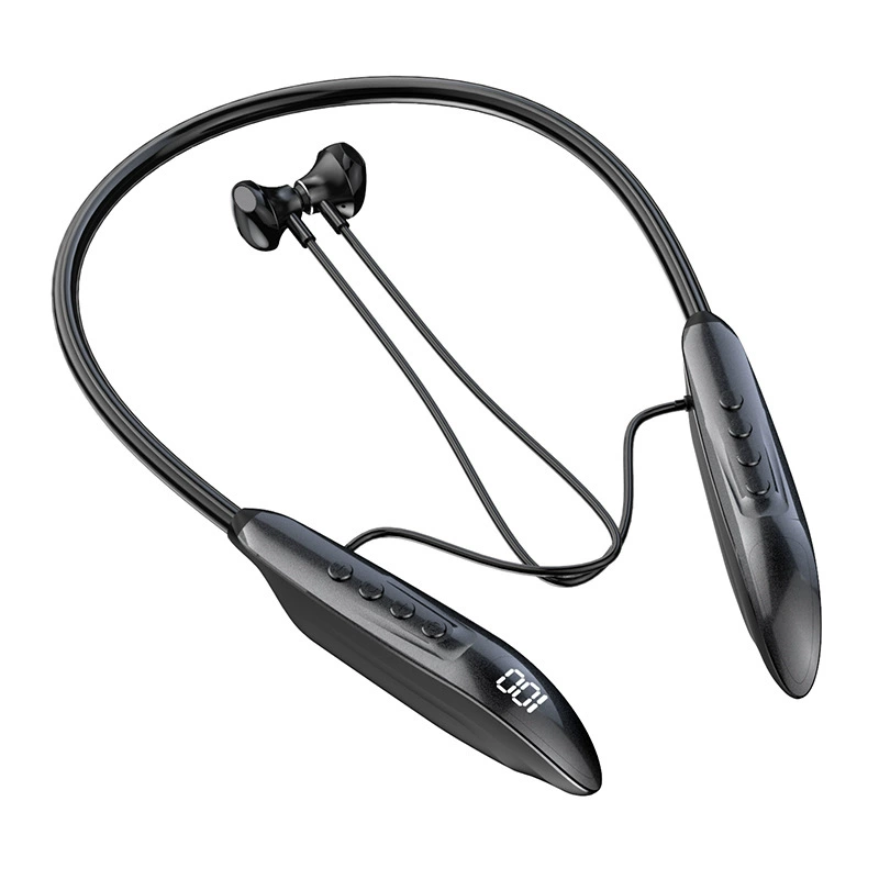 Bluetooth-наушники M518, шейный обод с цифровым LCD, Bluetooth v5.3, до 90 часов воспроизведения