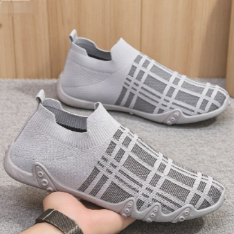 Zapatos de hombre de verano de malla transpirable, zapatos de beans perezosos, zapatos casuales delgados, zapatos de calcetines cómodos. image 4