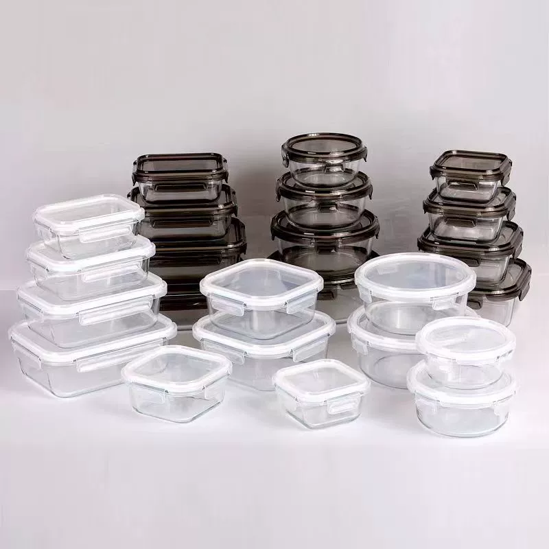 Glass plastic small lunch box stainless steel, big fruit storage box
