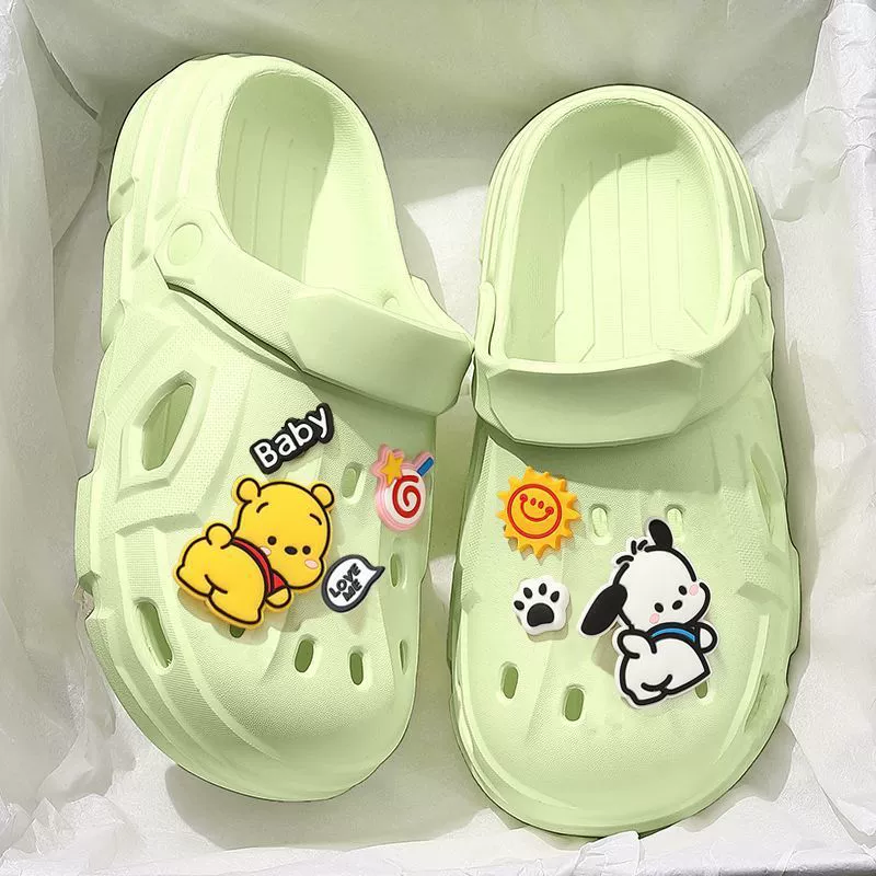 Женская модель Cave Shoes 2024 года, новые милые тапочки для дома, ванной, пляжа, мягкая подошва, женская летняя одежда, не боится наступать на дерьмо.