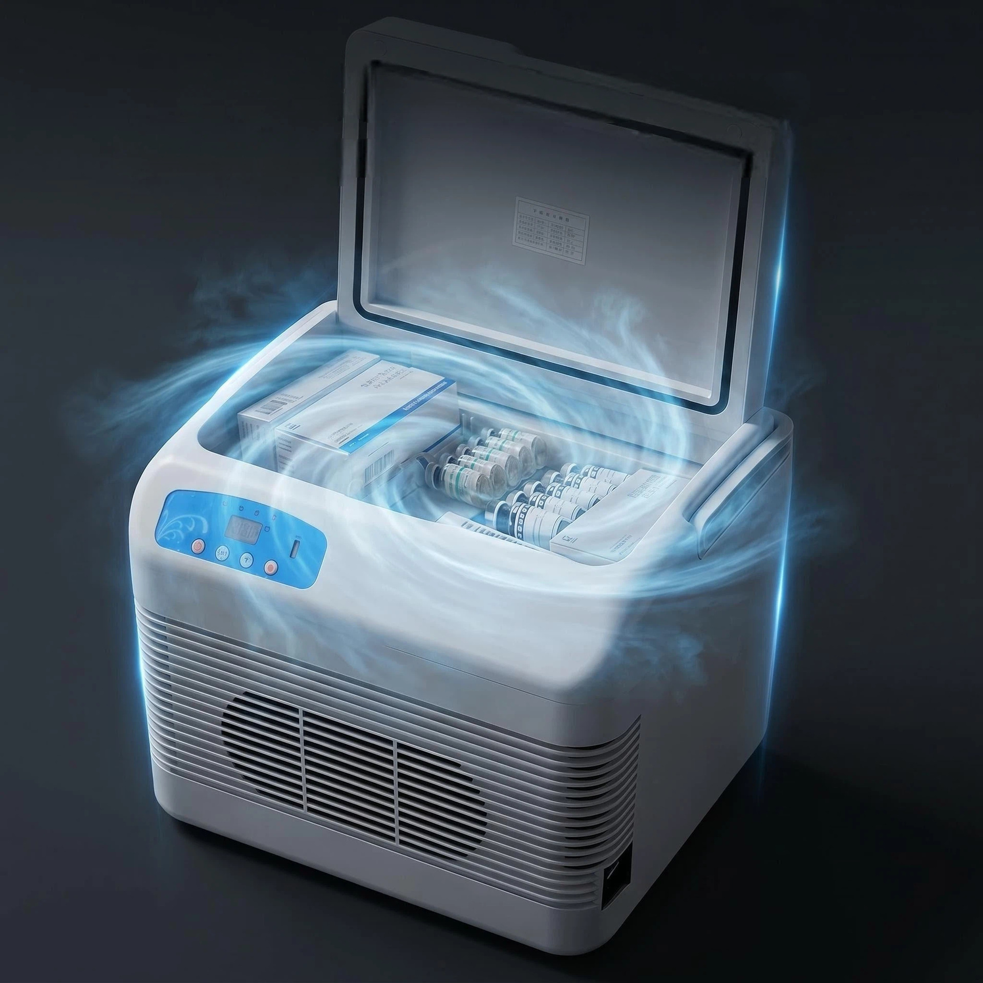 Pmg Car-Mounted Small Refrigerator, Medicine Refrigeration Box, Insulin Refrigeration Small Refrigerator, Growth Hormone 2-8 ℃ Refrigerated Box