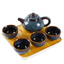 整套功夫小茶具套装家用单人简约现代日式酒店客房宿舍泡茶茶杯瓷