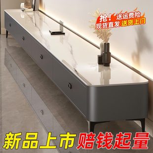 Tv Cabinet Floor-Standing Living Room Home 2025 New Small Apartment Light Luxury Coffee Table Tv Cabinet Combination