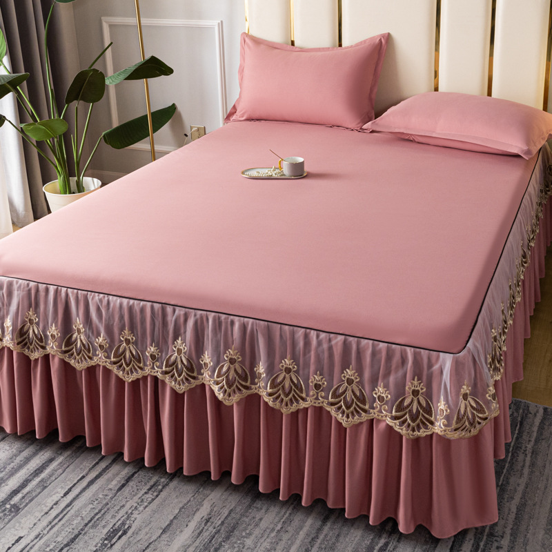 2025 nuevo algodón crudo bordado Ya Yun estilo serie de falda de cama transfronteriza temu griego Velocity