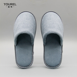 Tuyue Hotel Disposable Slippers Wholesale Coral Velvet Thickened Hospitality Hotel B&B Beauty Salon Supplies Slippers