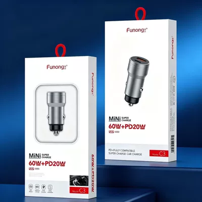 Fast Charging Car Charger Metal Mobil şarj cihazları