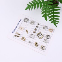 新款手工女鞋针扣开口针扣锌合金日字扣箱包服饰五金配件装饰扣