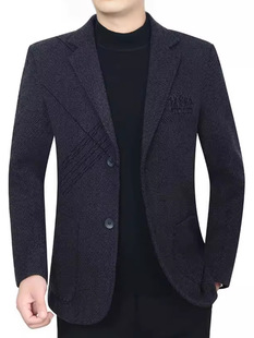 2025 Spring and Autum New Men's Casual Suits, Middle-Aged Jackets, Business Casual Dad Suits, Single Suit Tops for Boys