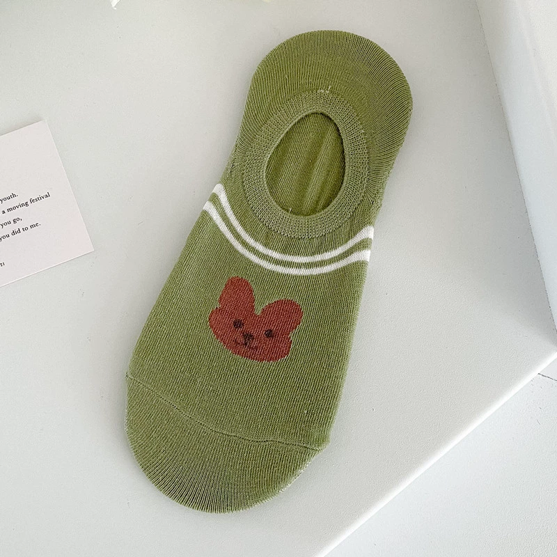 Invisible low‑cut summer thin socks, tide style, white and patterned designs, lightweight 0.02 kg