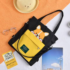 Canvas bag women's handbag student handbag multi-functional tutoring bag tutoring bag multi-purpose wholesale shoulder bag bag