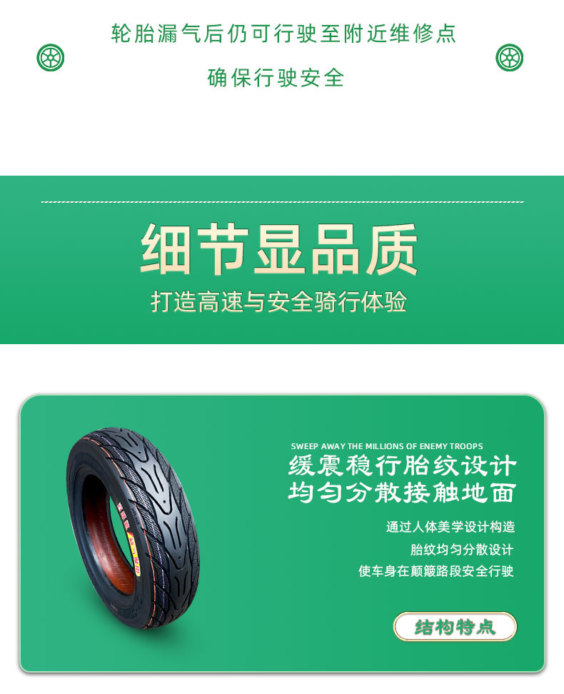 Suitable for Road Tires Other 4/Other 6X2. Other 25/2.50/3.0 Electric Vehicle Vacuum Tires