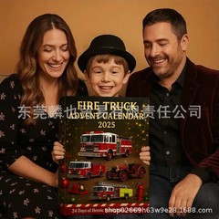 跨境新品FIRE TRUCK ADVENT CALENDAR 2025消防车降临节日历盲盒