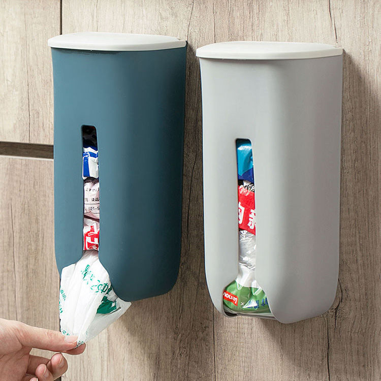 Garbage bag storage box wall-mounted large-capacity kitchen bag convenient bag extraction box plastic bag collector artifact