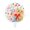 18 -inch birthday happy circular aluminum film balloon Happy Birthday aluminum foil balloon new children's toys