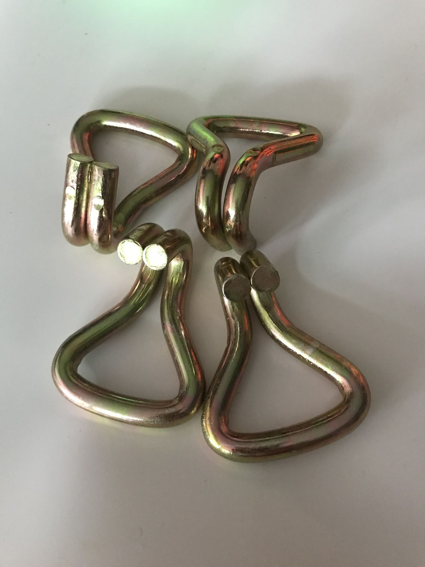 双排钩5cm捆绑带货车配件紧绳器挂钩绷带钩子加粗钢钩收紧器挂钩