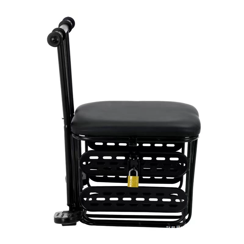 Детское сиденье для электромобиля, передняя детская скамейка для электрического мотоцикла, простая с корзиной для хранения, складная педаль, другие