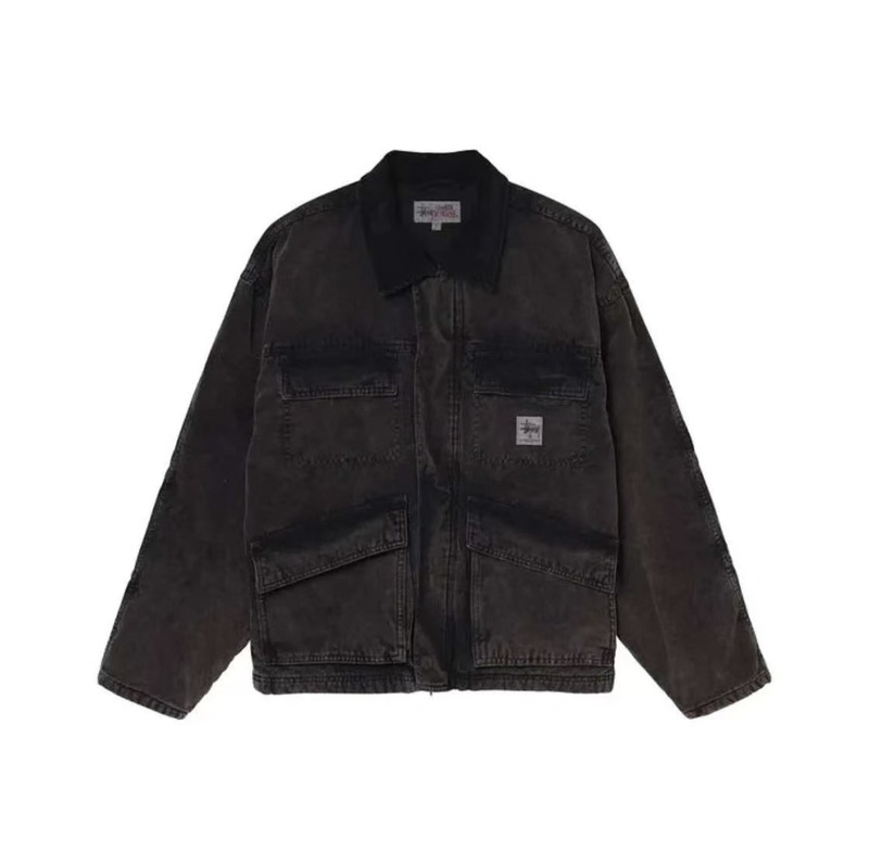跨境高版本stussy斯图西棒球服外套休闲宽松飞行员夹克男女款ius|undefined