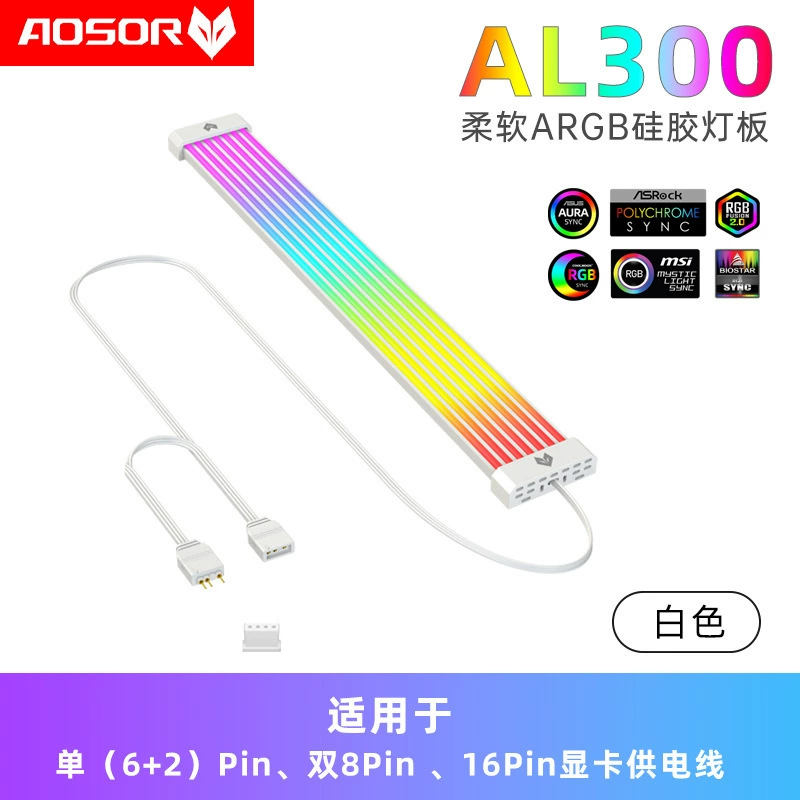 Классический светодиодный светильник для корпуса ARGB Neo Neon 8P/24PIN, светодиодная дорожка декоративная неон линия