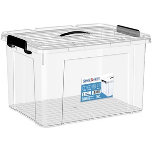 Factory wholesale waterproof moisture-proof plastic box transparent storage box thickened large finishing box portable storage box