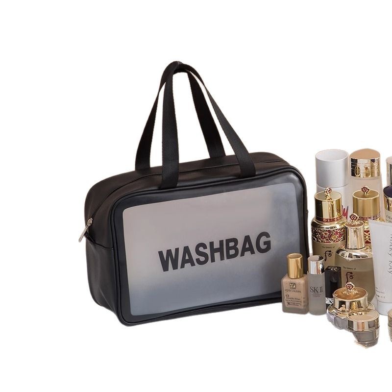 Bolsa cosmética de separación seca y húmeda, bolsa de lavado impermeable de gran capacidad, bolsa cosmética mate portátil de viaje, bolsa de almacenamiento al por mayor