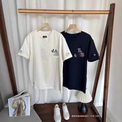 New Eraニューも華2025新春M家半袖tシャツNY野球ロゴプリントファッションカップル
