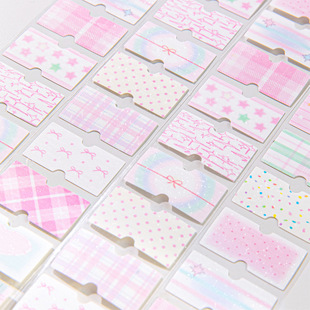 Sugar Poetry Cream Label Sticker Series Flash Sand Tape Cute Joker Material Hand Account Diy Decorative Label Sticker
