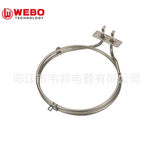 Manufacturers Wholesale Stainless Steel Round Heating Tube 220V Can Be Customized Power 1500W Oven Circle Electric Heating Tube