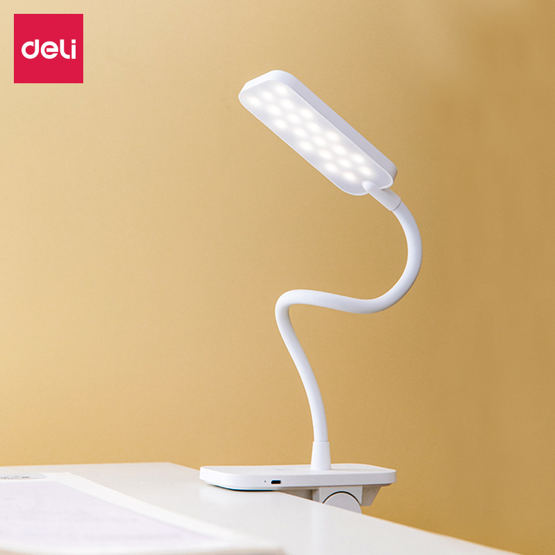 Deli 17858/17859 protección ocular lámpara de escritorio dormitorio niños estudiante escritorio aprendizaje lectura lámpara de escritorio LED
